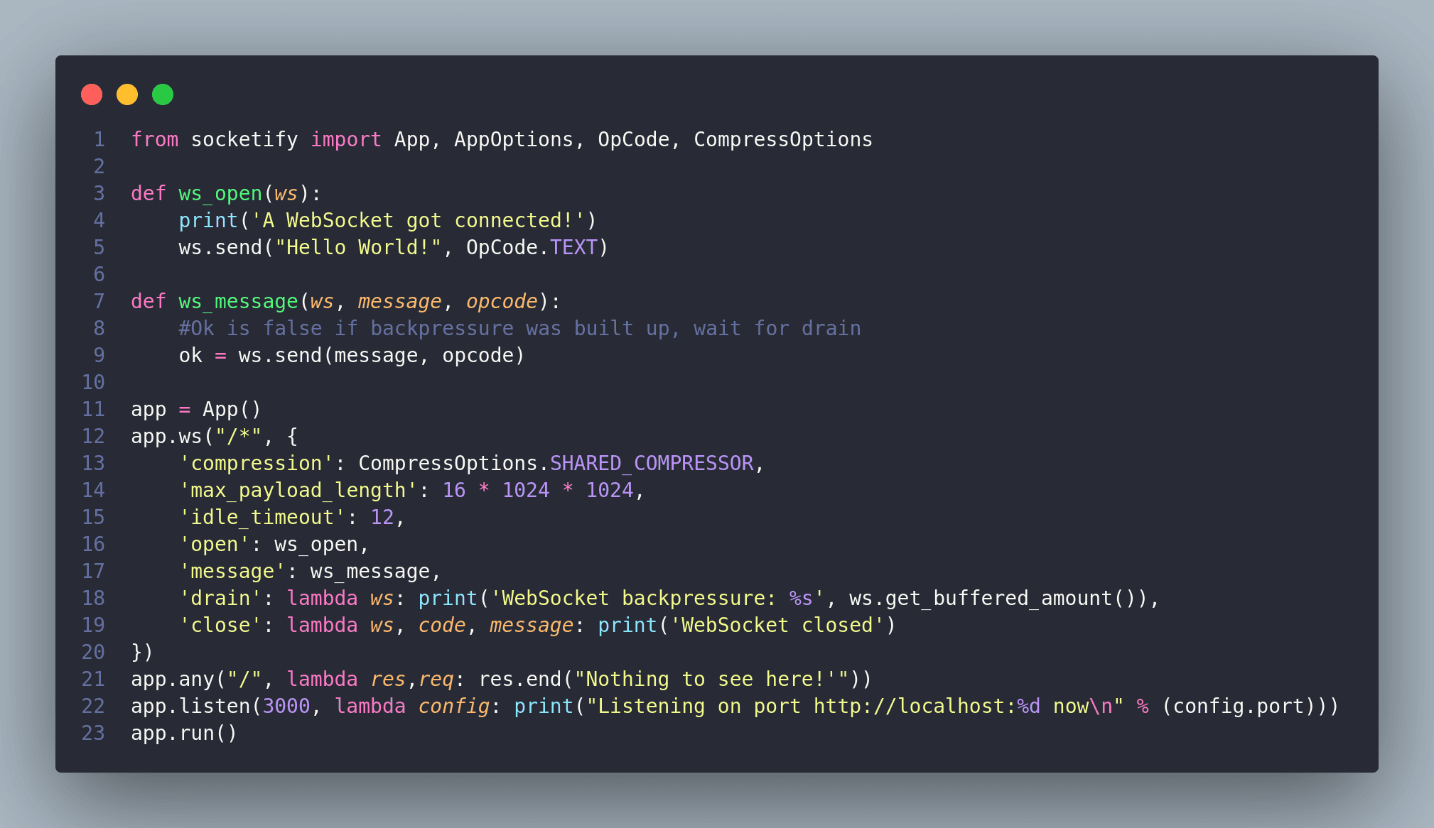 Socketify.py - Maybe the fastest web framework for Python and PyPy
